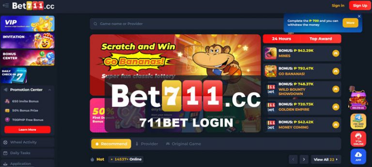 Bet711 Casino | Official Site | VIP Bonus Up To ₱71,111
